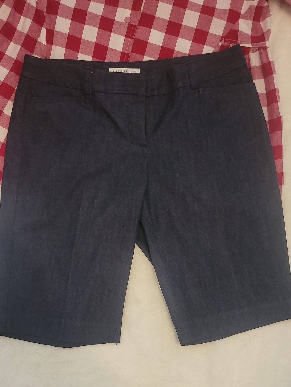 Van Heusen Dark Blue Bermuda Shorts
